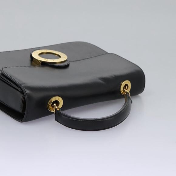 CELINE Hand Bag Leather Black Gold - Picture 6 of 13